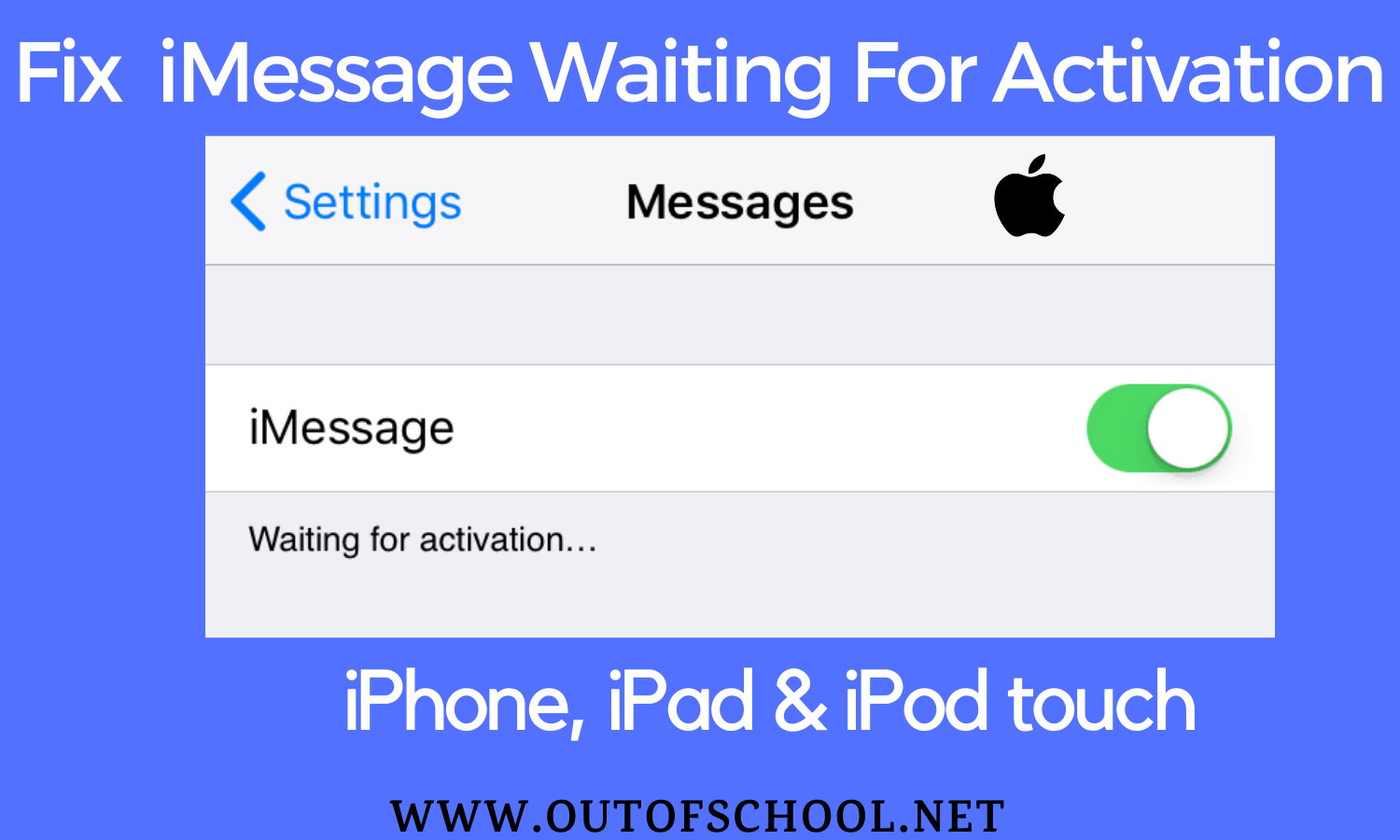 Fix iMessage waiting for activation error 