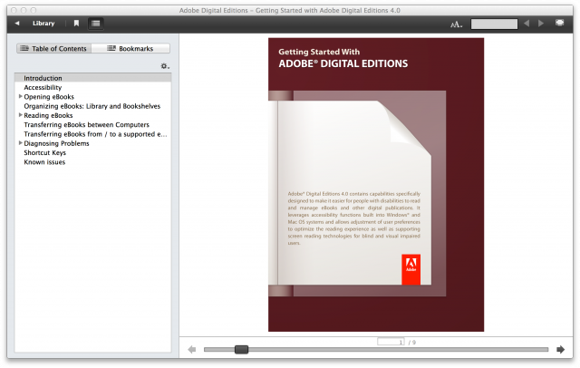 Adobe Digital Editions Reader 