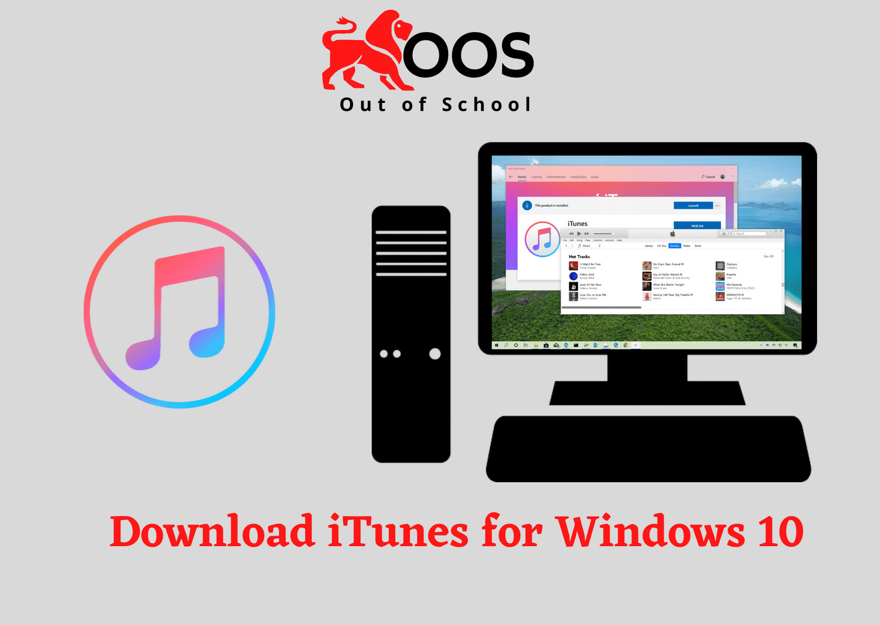 itunes download windows 10