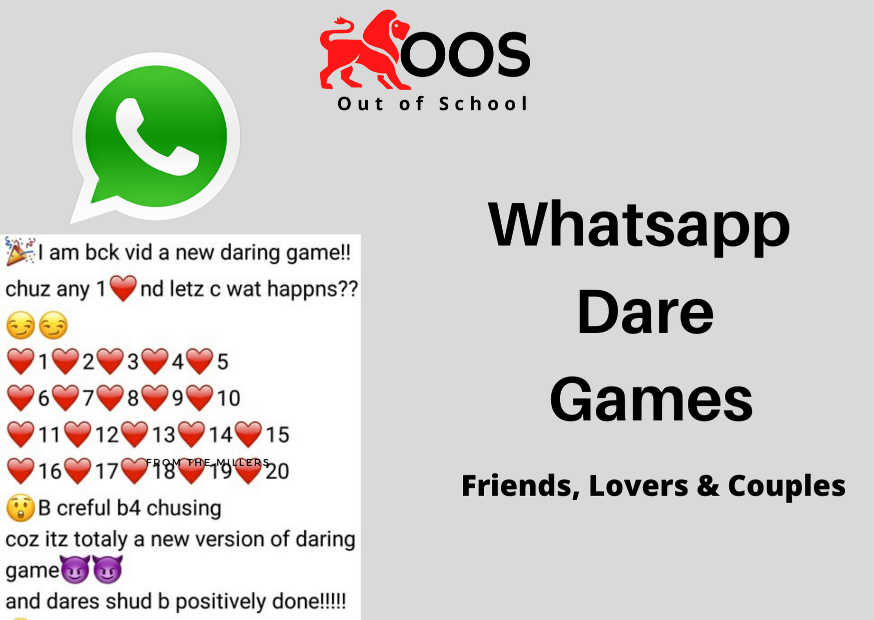 200+ Whatsapp Dare Games - Friends, Lovers & Couples