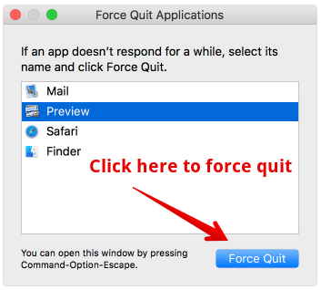 Force Quit on Mac 